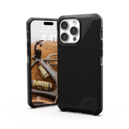UAG Metropolis LT MagSafe dėklas, skirtas iPhone 15 Pro Max – juodas kevlaras