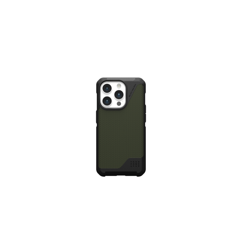 UAG Metropolis LT MagSafe dėklas, skirtas iPhone 15 Pro – žalias kevlaras