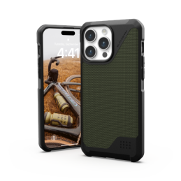 UAG Metropolis LT MagSafe dėklas, skirtas iPhone 15 Pro Max – žalias kevlaras