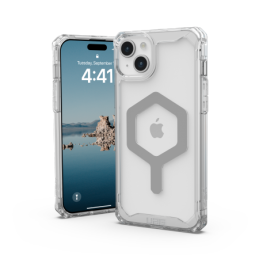 UAG Plyo MagSafe iPhone 15 Plus dėklas – skaidraus sidabro spalvos