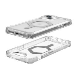 UAG Plyo MagSafe iPhone 15 Plus dėklas – skaidraus sidabro spalvos