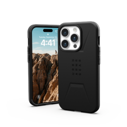UAG Civilian MagSafe dėklas, skirtas iPhone 15 Pro – juodas