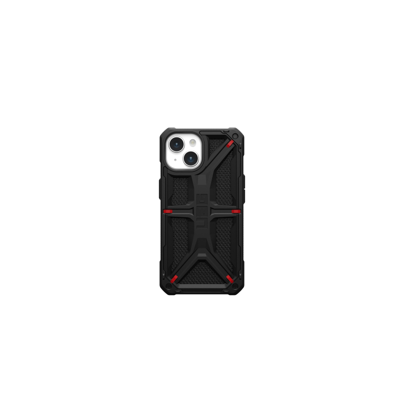 UAG Monarch iPhone 15 dėklas – juodas kevlaras