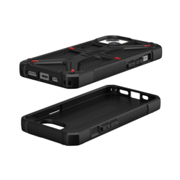 UAG Monarch iPhone 15 dėklas – juodas kevlaras