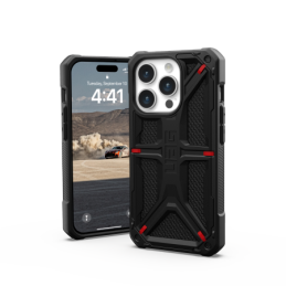 UAG Monarch iPhone 15 Pro dėklas – juodas kevlaras