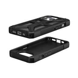 UAG Monarch iPhone 15 Pro dėklas – anglies juodumo