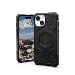 UAG „Monarch Pro“ dėklas su „MagSafe“ technologija, skirtas „iPhone 15“ – juodos anglies spalvos