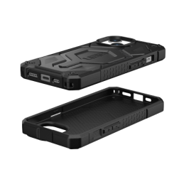 UAG „Monarch Pro“ dėklas su „MagSafe“ technologija, skirtas „iPhone 15“ – juodos anglies spalvos