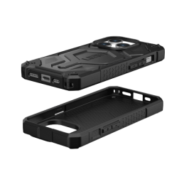 UAG „Monarch Pro“ dėklas su „MagSafe“ technologija, skirtas „iPhone 15 Pro“ – anglies juodumo