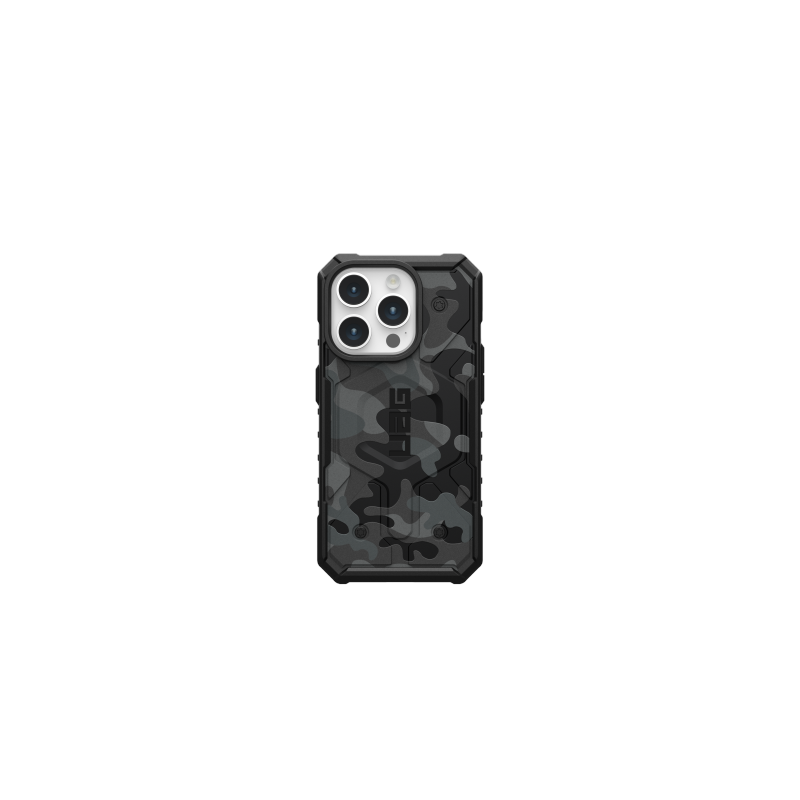 UAG Pathfinder iPhone 15 Pro dėklas – juodas kamufliažinis