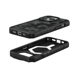 UAG Pathfinder iPhone 15 Pro dėklas – juodas kamufliažinis