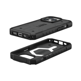 UAG Pathfinder MagSafe dėklas, skirtas iPhone 15 Pro – sidabrinis