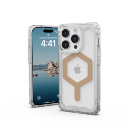 UAG Plyo MagSafe iPhone 15 Pro dėklas – skaidraus aukso spalvos