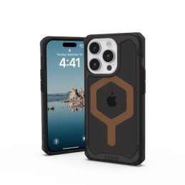 UAG Plyo MagSafe iPhone 15 Pro dėklas – juodas/ rudas