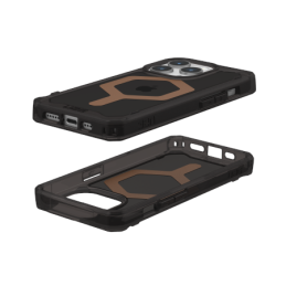 UAG Plyo MagSafe iPhone 15 Pro dėklas – juodas/ rudas