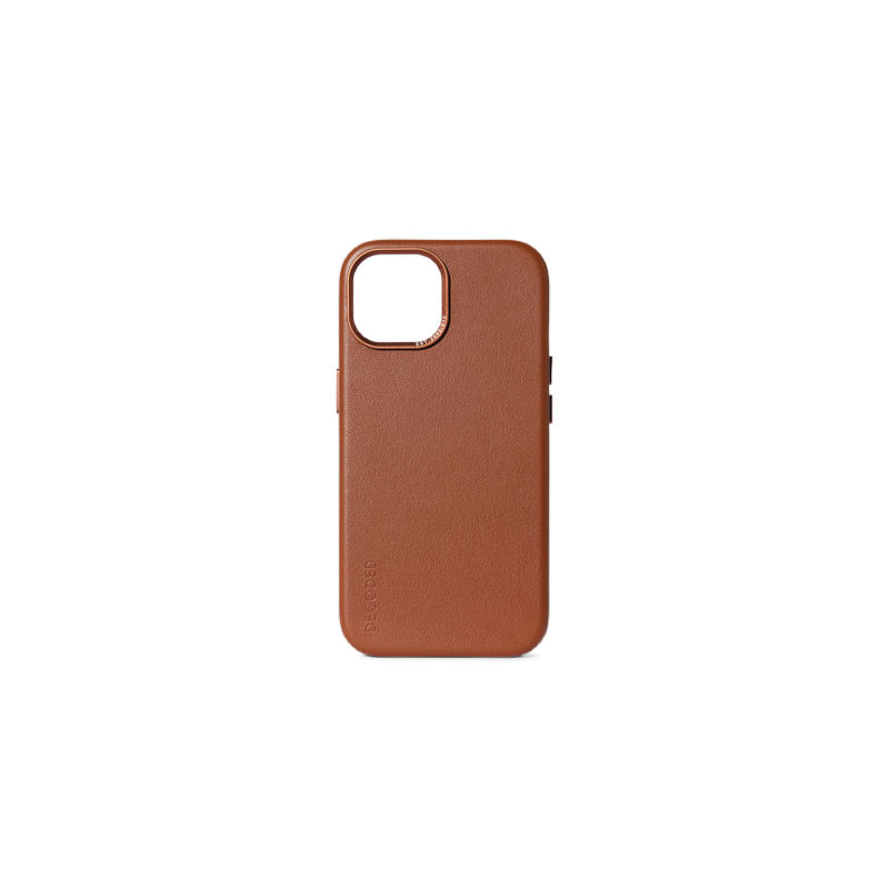„Decoded“ odinis dėklas, skirtas „iPhone 15“ su „MagSafe“ apsauga – rudas
