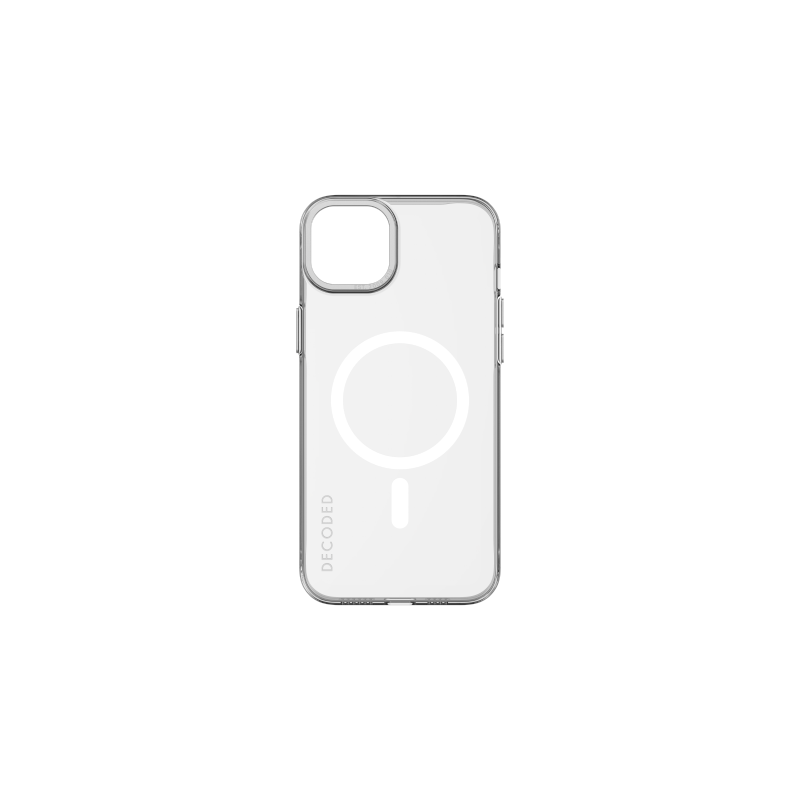 „Decoded“ permatomas, skaidrus dėklas su „MagSafe“, skirtas „iPhone 15“ – skaidrus