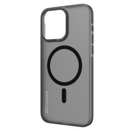 „Decoded“ permatomas, „MagSafe“ tipo dėklas, skirtas „iPhone 15 Pro“ – pilkas / juodas