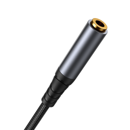 „Joyroom“ stereo garso kabelis AUX 3,5 mm mini lizdas (vyriškas) - mini lizdas (lizdas), 1,2 m, juodas (SY-A09)