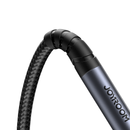 „Joyroom“ stereo garso kabelis AUX 3,5 mm mini lizdas (vyriškas) - mini lizdas (lizdas), 1,2 m, juodas (SY-A09)