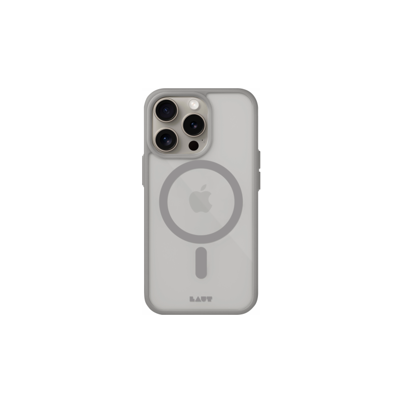 „LAUT Huex Protect“ dėklas su „MagSafe“ technologija, skirtas „iPhone 15 Pro“ – pilkas
