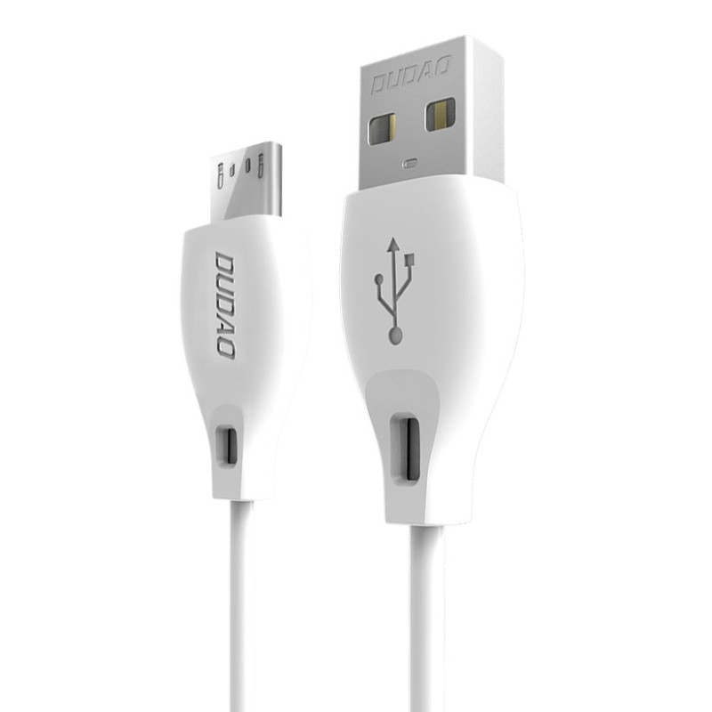 Dudao mikro USB laidas 2.4A 1m baltas (L4M 1m baltas)