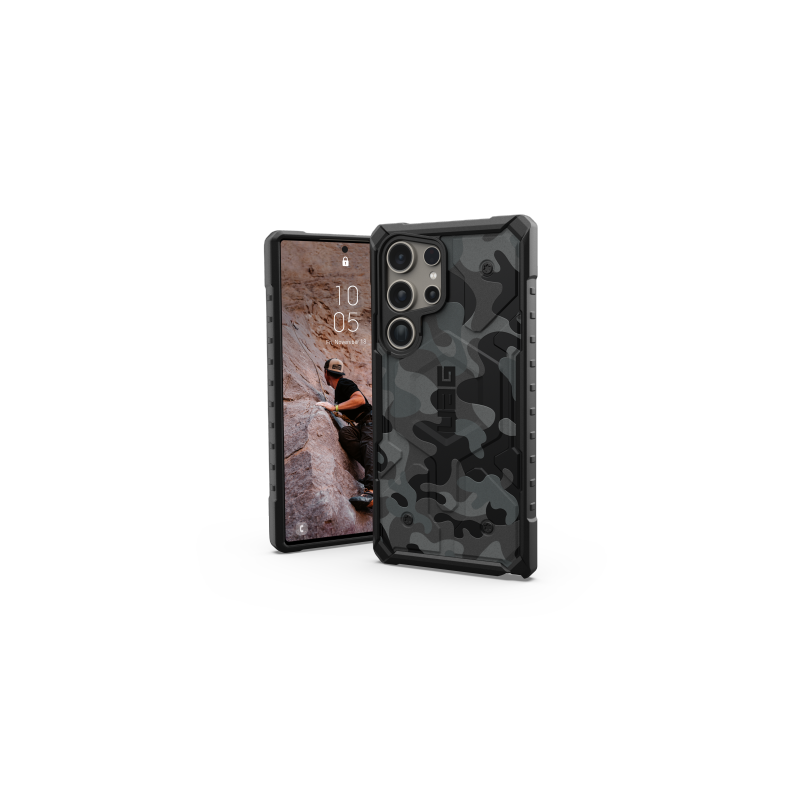 UAG Pathfinder Magnet SE dėklas, skirtas Samsung Galaxy S24 Ultra 5G, su magnetiniu moduliu – pilkas kamufliažinis