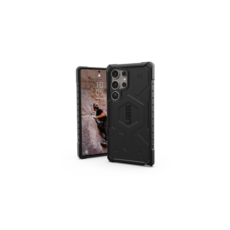 UAG Pathfinder magnetinis dėklas, skirtas Samsung Galaxy S24 Ultra 5G, su magnetiniu moduliu – juodas