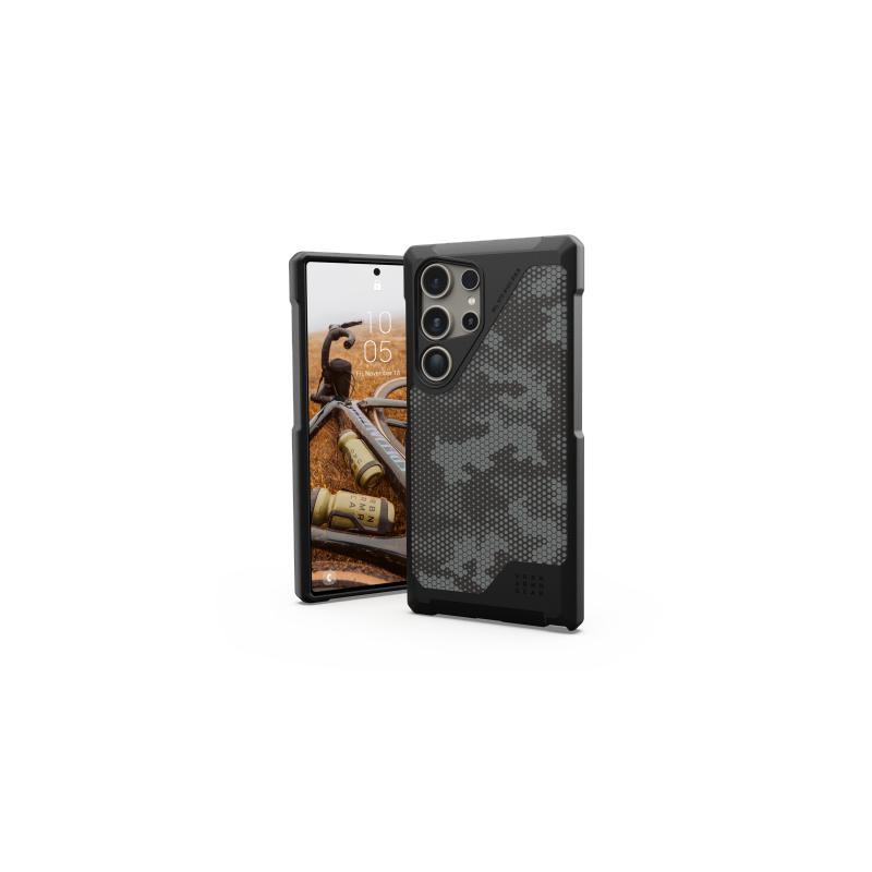 UAG Metropolis LT magnetinis dėklas, skirtas Samsung Galaxy S24 Ultra, su magnetiniu moduliu – juodas kamufliažinis