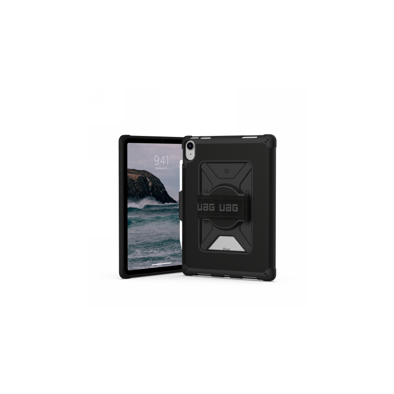 UAG Metropolis iPad 10.9" 10-osios kartos dėklas su Apple Pencil ir delno laikikliu – juodas