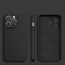 Silikoninis dėklas, skirtas „Samsung Galaxy S24“ – juodas