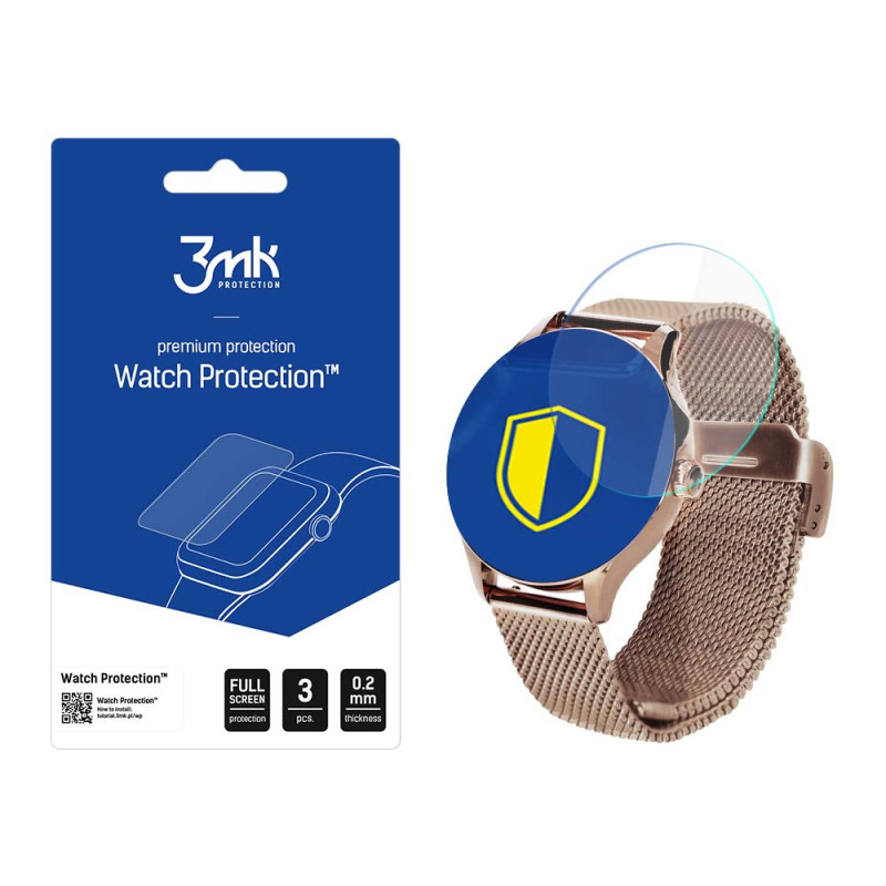 „3mk Watch Protection™“ hibridinis stiklas, palyginti su „FlexibleGlass Lite“ „Garett Viva“ laikrodžiuose