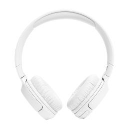 JBL TUNE 520BT belaidės ant ausų dedamos „Bluetooth 5.3“ ausinės – baltos