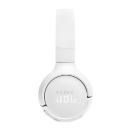 JBL TUNE 520BT belaidės ant ausų dedamos „Bluetooth 5.3“ ausinės – baltos