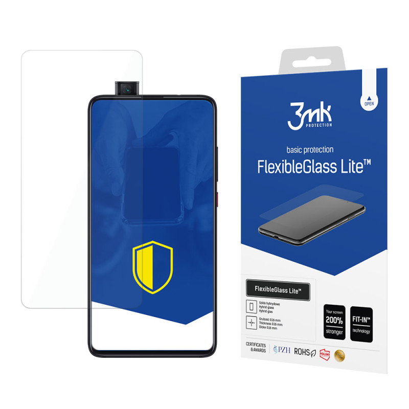 Hibridinis stiklas 3mk FlexibleGlass Lite™, skirtas Xiaomi Mi 9T
