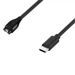 Magnetinis įkroviklis „Garmin“ išmaniesiems laikrodžiams su USB-C – juodas