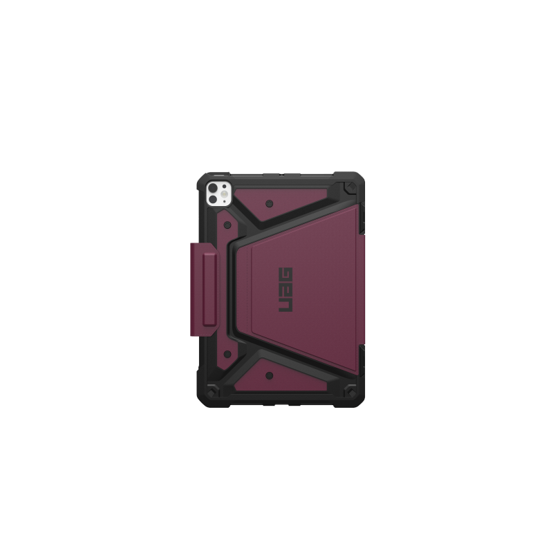 UAG Metropolis SE dėklas su stovu ir Apple Pencil laikikliu, skirtas iPad Pro 11" 2024 - raudonas