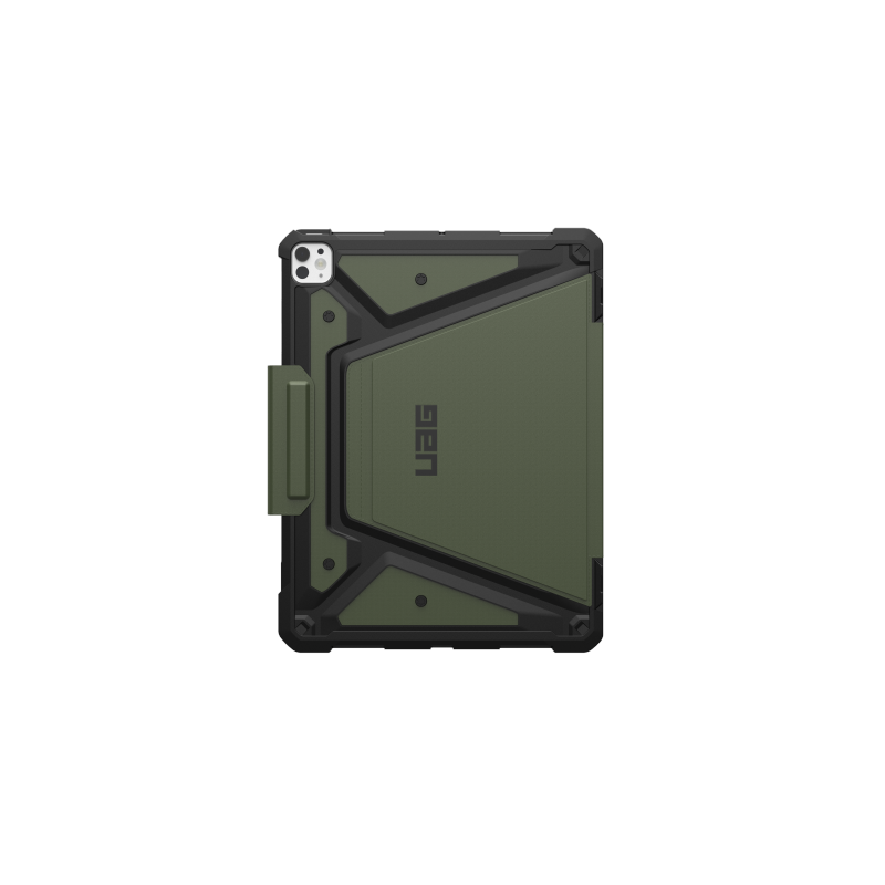 UAG Metropolis SE dėklas su stovu ir Apple Pencil laikikliu, skirtas iPad Pro 13" (2024) – žalias