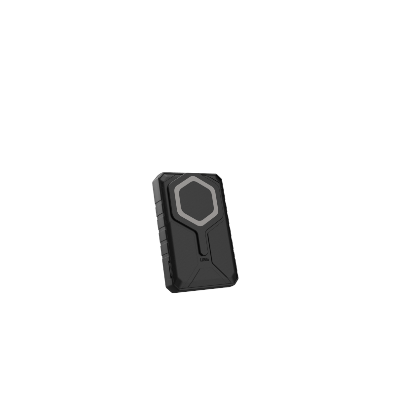 UAG Rugged 10K 10000 mAh MagSafe išorinė baterija su 10 W stovu ir laidu – titano spalvos
