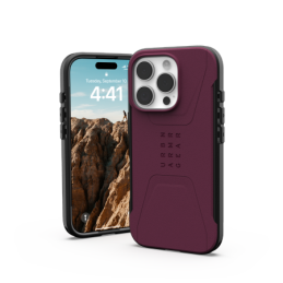 UAG Civilian Magsafe iPhone 16 Pro dėklas – raudonas