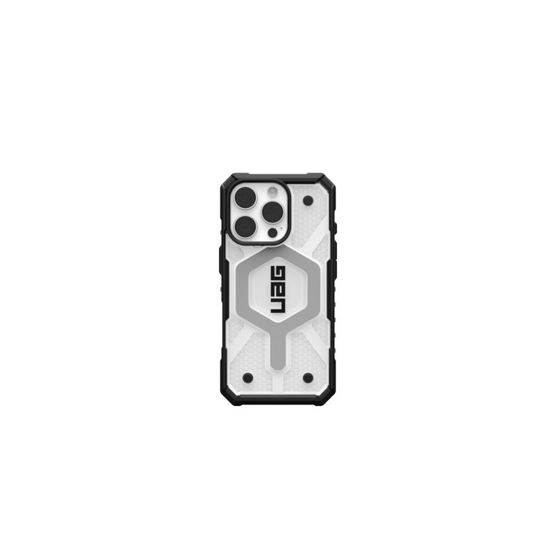 UAG Pathfinder skaidrus „Magsafe“ dėklas, skirtas „iPhone 16 Pro“ – baltas