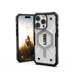 UAG Pathfinder skaidrus „Magsafe“ dėklas, skirtas „iPhone 16 Pro“ – baltas