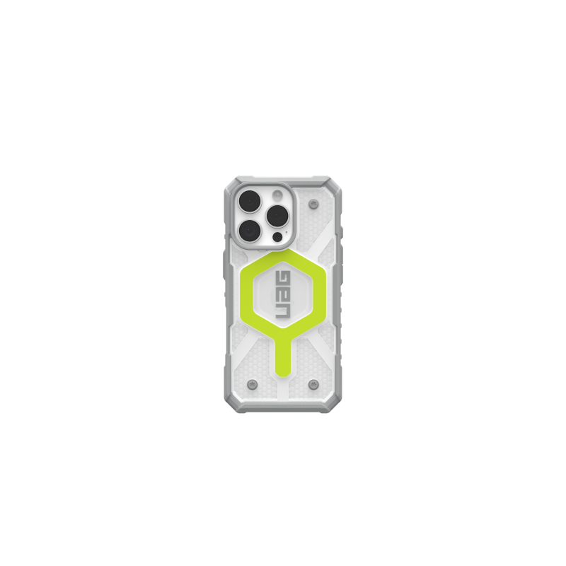 UAG Pathfinder Clear Magsafe iPhone 16 Pro dėklas, suderinamas su MagSafe – žalias