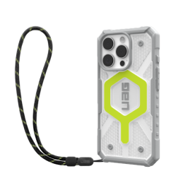 UAG Pathfinder skaidrus „Magsafe“ dėklas su dirželiu, skirtas „iPhone 16 Pro“ – žalias