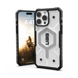 UAG Pathfinder skaidrus „Magsafe“ dėklas, skirtas „iPhone 16 Pro Max“ – baltas
