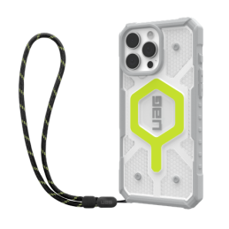 UAG Pathfinder skaidrus „Magsafe“ dėklas su dirželiu, skirtas „iPhone 16 Pro Max“ – žalias