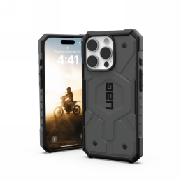 UAG Pathfinder Magsafe dėklas, skirtas iPhone 16 Pro - sidabrinis