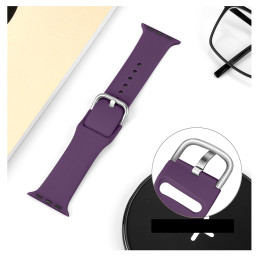 Silikoninis dirželis APS Apple Watch 38/ 40/ 41 mm dirželiui - violetinė