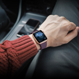 Silikoninis dirželis APS Apple Watch 38/ 40/ 41 mm dirželiui - violetinė