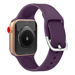 Silikoninis dirželis APS Apple Watch 38/ 40/ 41 mm dirželiui - violetinė